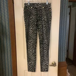 Michael Michael Kors Pull On Pants Leopard Print Size XS